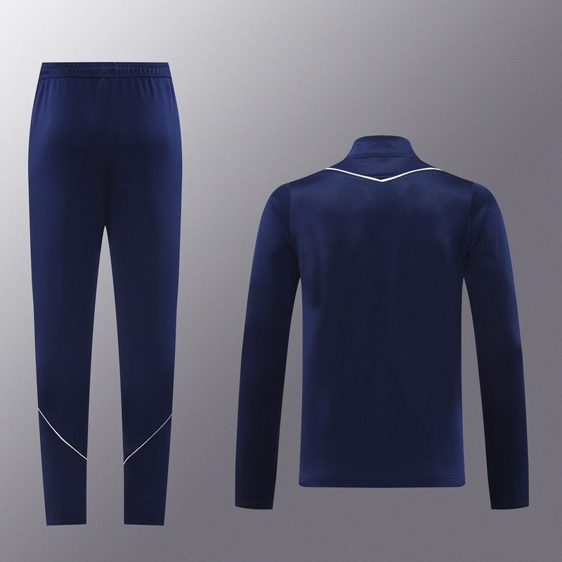 2024 Al-Nassr Royal Blue Jacket Training Suit Set Football Team Shirt Sports Fashion