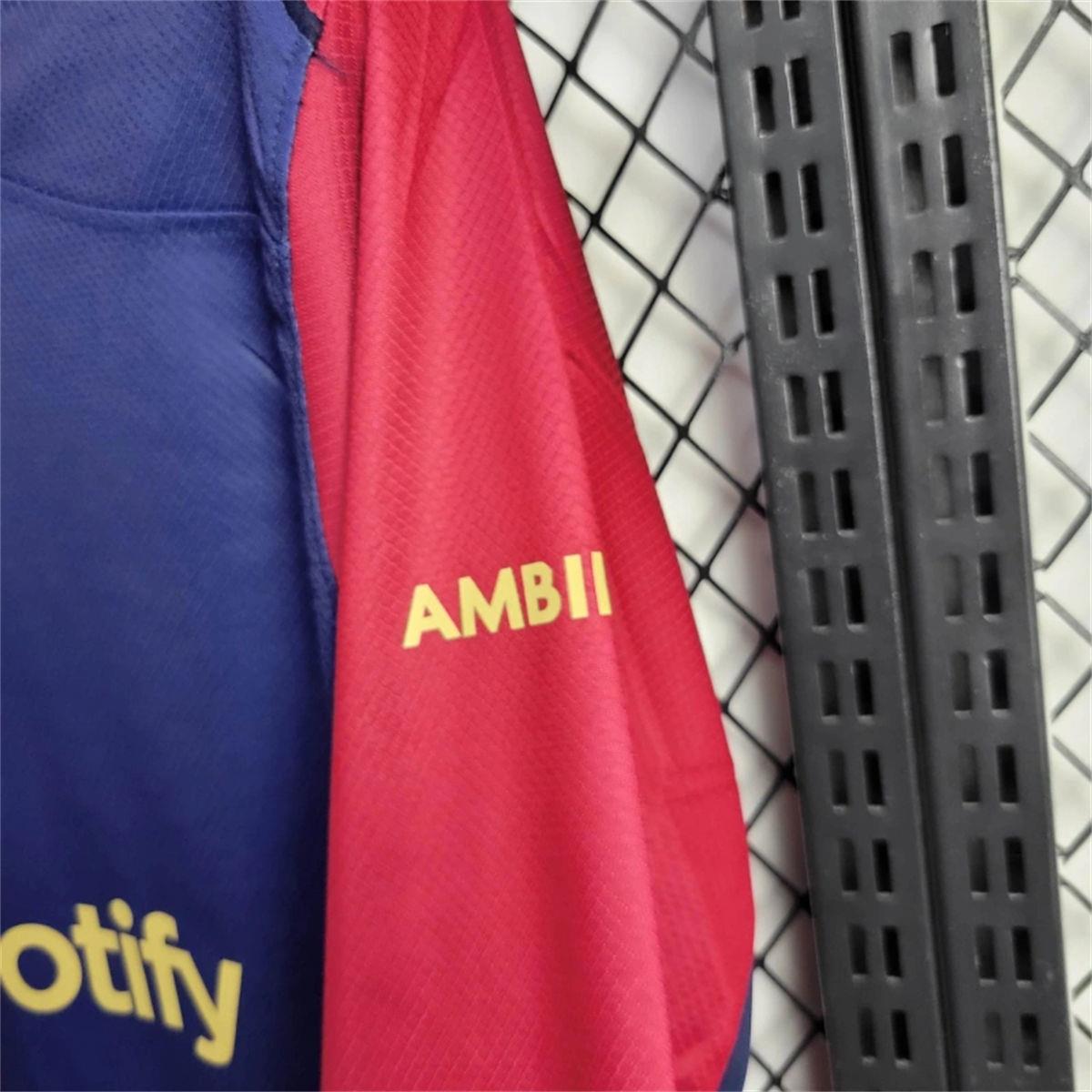 24/25 Barcelona Home Long Sleeve jersey Fan Version