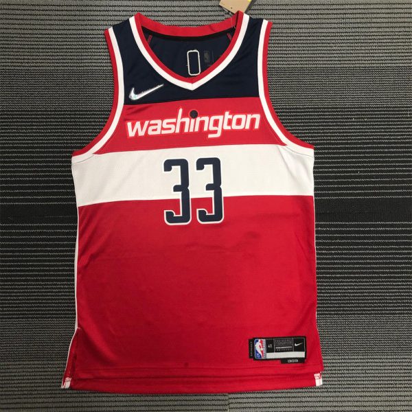 NBA Washington Wizards 75th Anniversary RED KUZMA#33 Jersey S-XXL