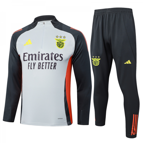 2024/25 Benfica Grey Long-sleeved half-pull training kit Football team kit
