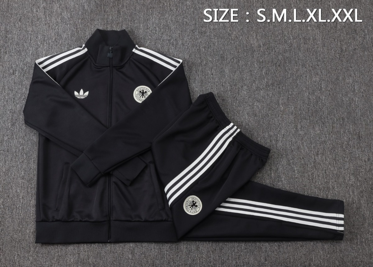 2026 Germany Dark gray Jacket Training Suit Set