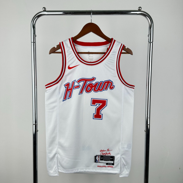 NBA Houston Rockets 2024 Round Neck Balck Jersey DURANT#7 S-XXL