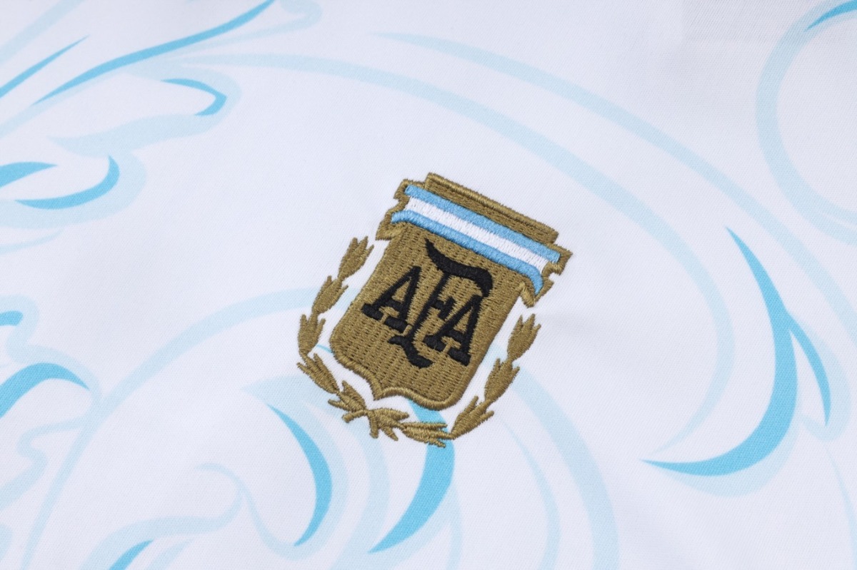 2026 Argentina White Training Set Shirt and Shorts