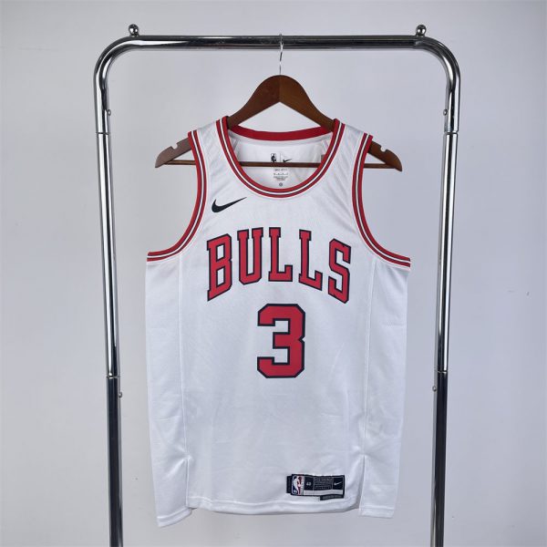 NBA Chicago Bulls WADE#3 2022/23 White Icon Edition Swingman Jersey S-XXL