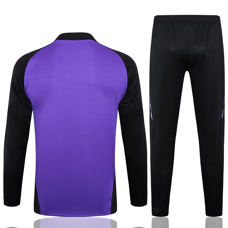24/25 Germany Purple Long-sleeved half-pull training kit Football team kit