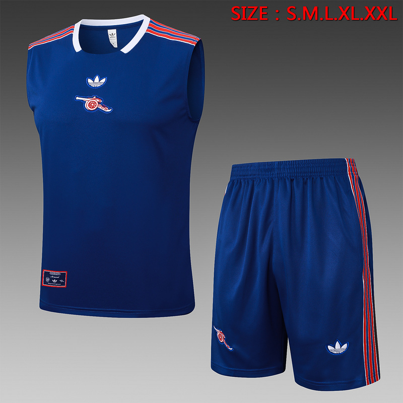 2025/26 Arsenal Blue Training Set Shirt and Shorts