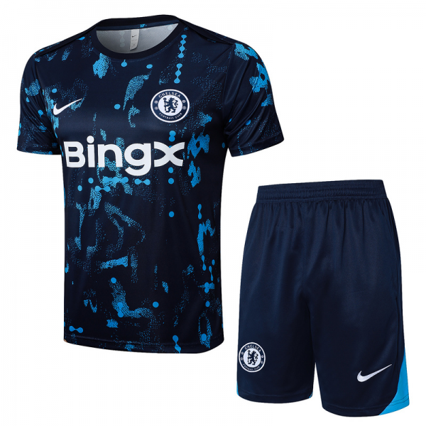 24/25 Chelsea Royal blue Training Set Shirt and Shorts