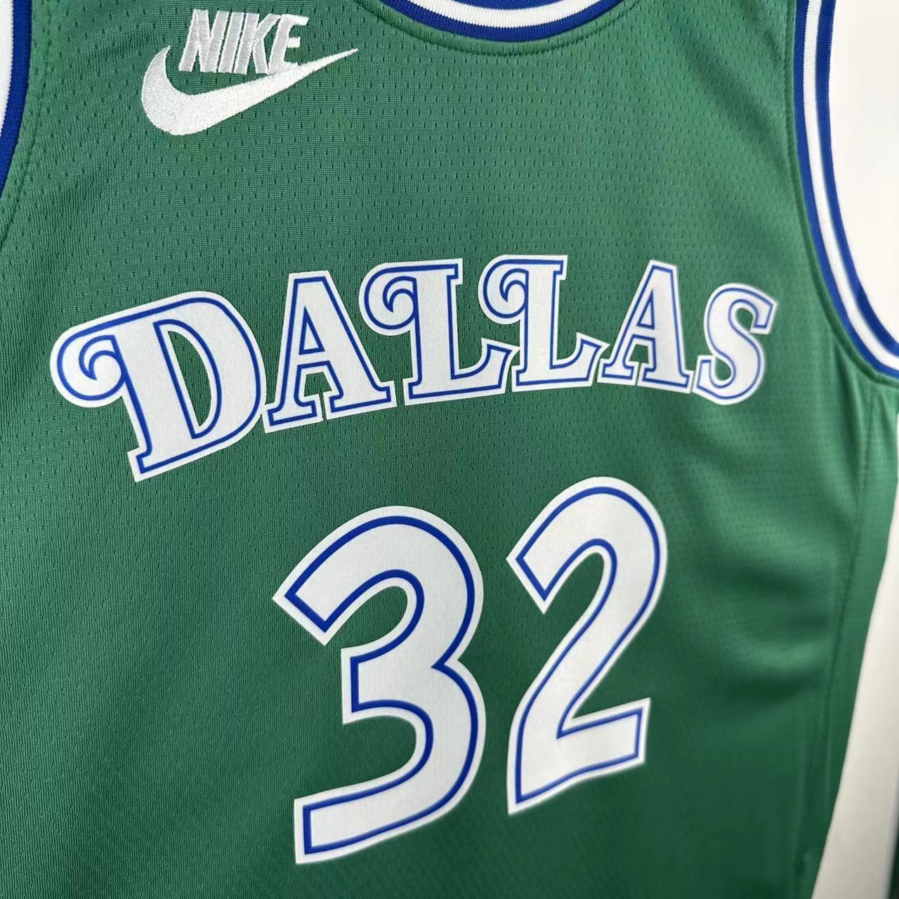 NBA Dallas Mavericks Round Neck Green Jersey FLAGG#32 S-XXL