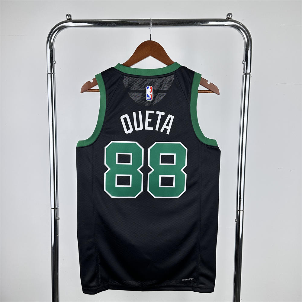 NBA Boston Celtics 2023 Round Neck Black Jersey QUETA#88 S-XXL