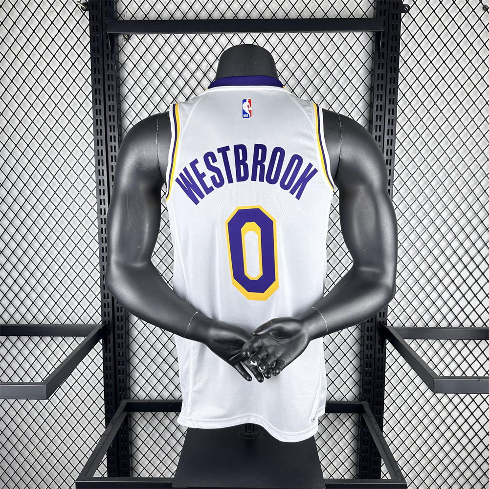 NBA Los Angeles Lakers WESTBROOK#0 2022/23 White Association Edition Swingman Jersey S-XXL