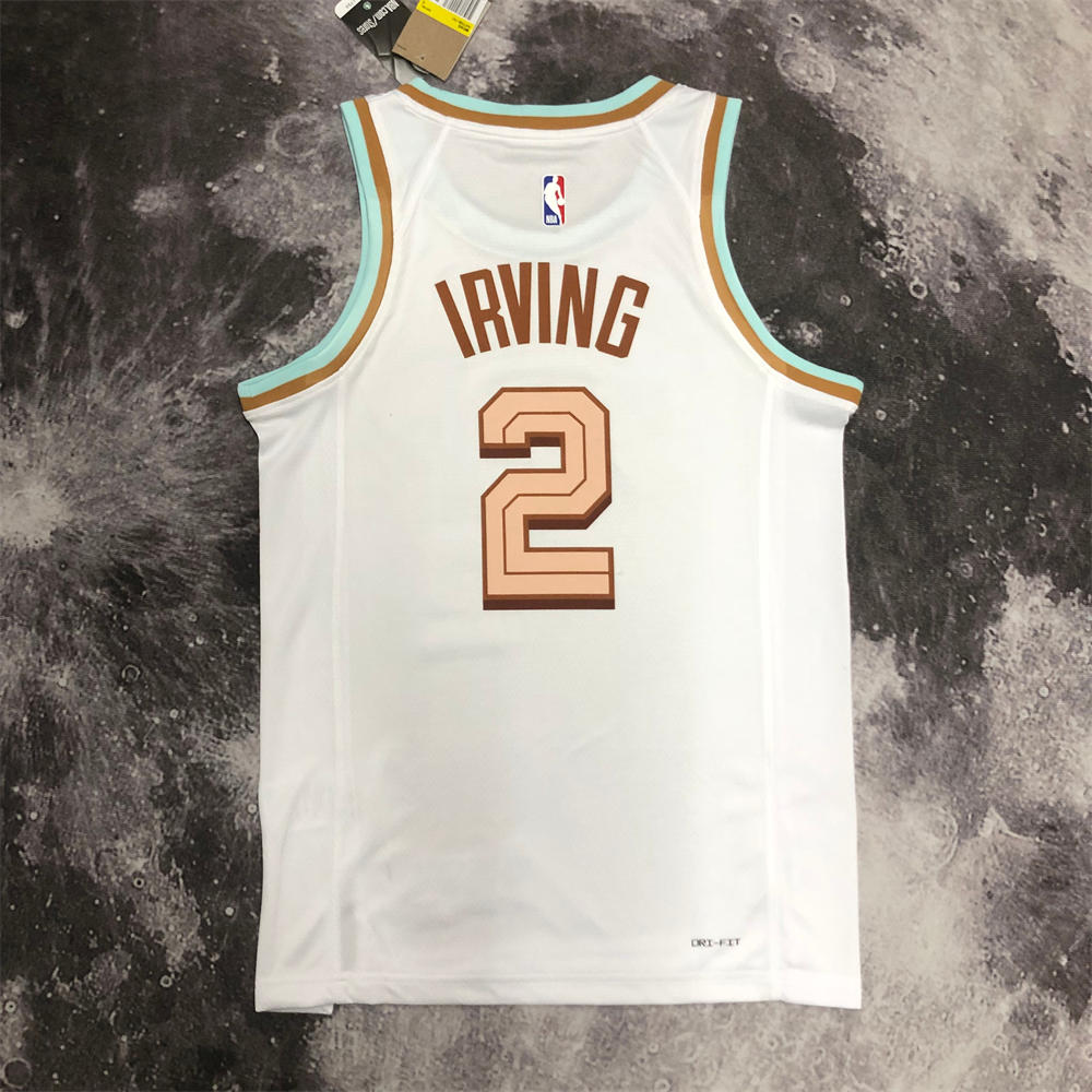 NBA Cleverland Cavaliers Round Neck White jersey IRVING#2 S-XXL