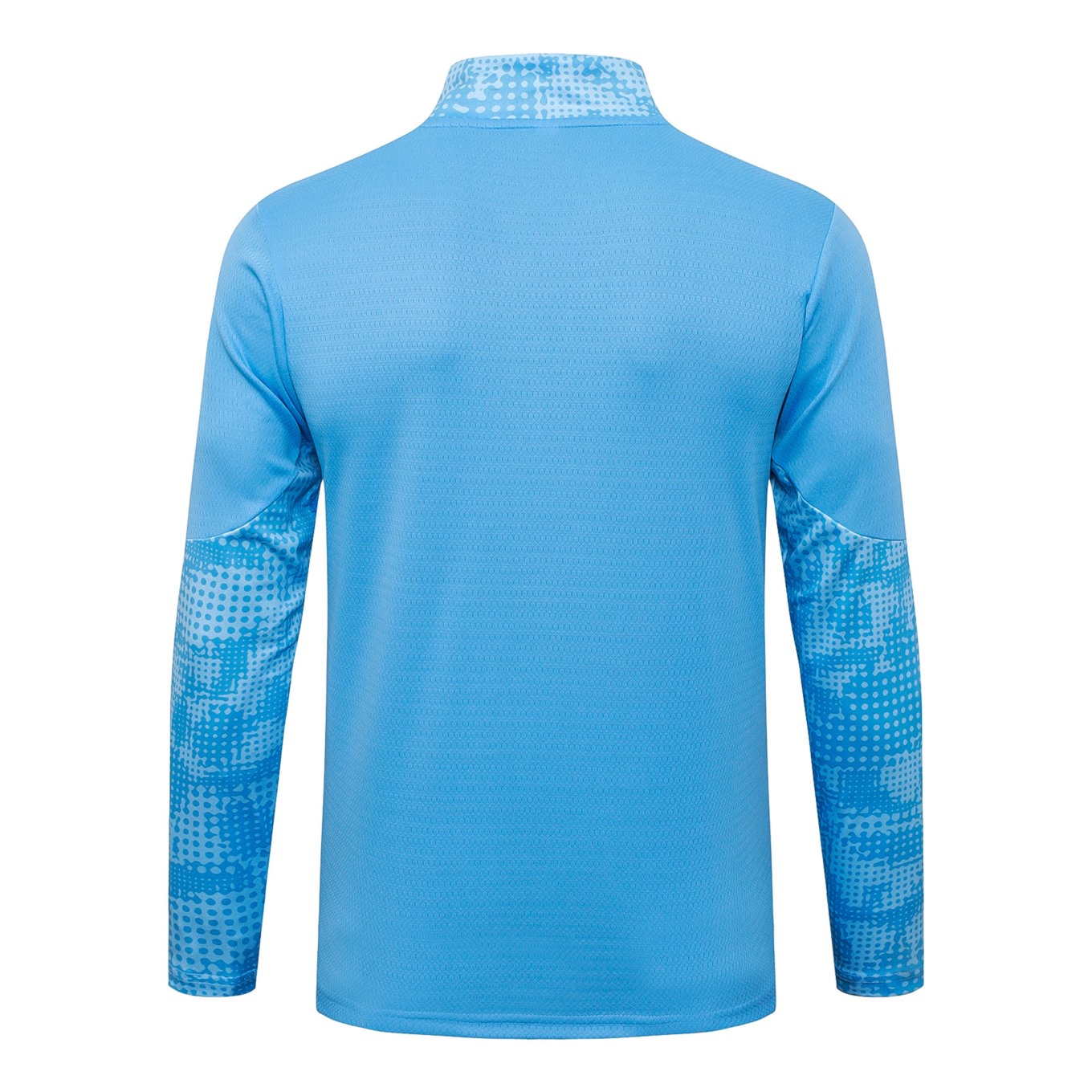 202526 Manchester City Light blue Long-sleeved half-pull training kit Football team kit
