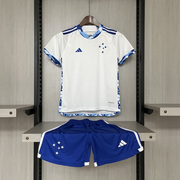 2024/25 kids kits Cruzeiro away jersey size: 16-28
