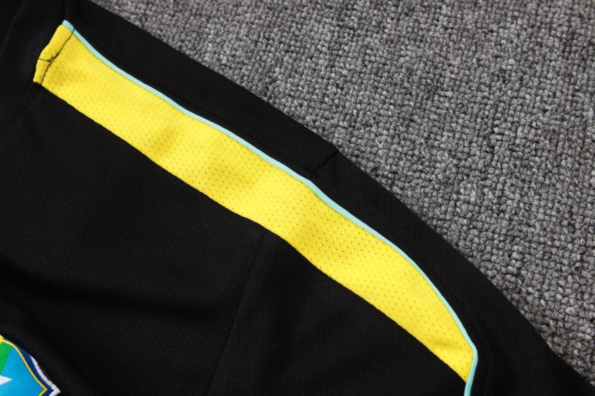2026 Brazil Black Training Set Shirt and Shorts