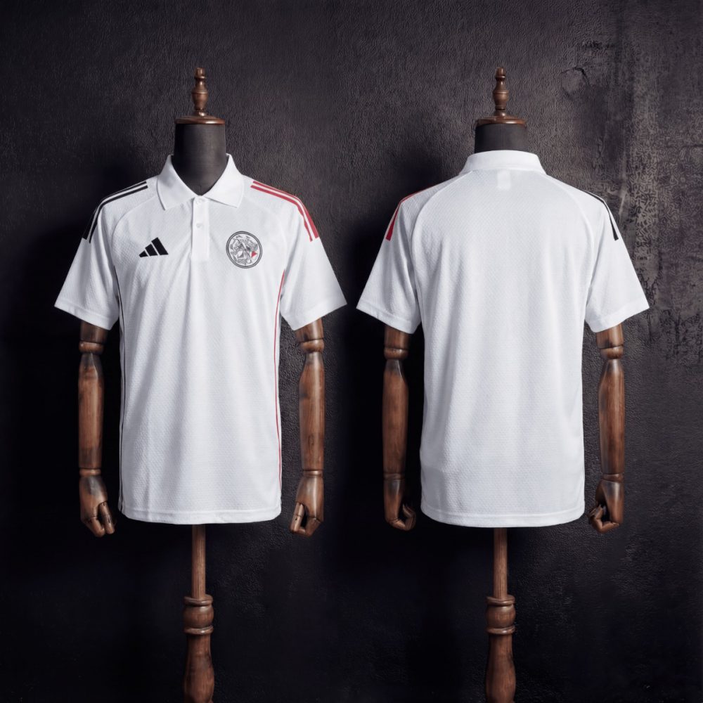 2025/26 Ajax Training White Polo Fan version