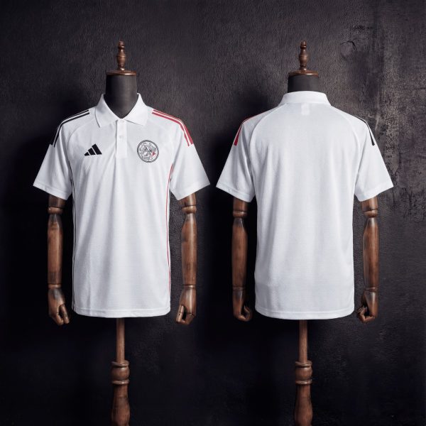 2025/26 Ajax Training White Polo Fan version