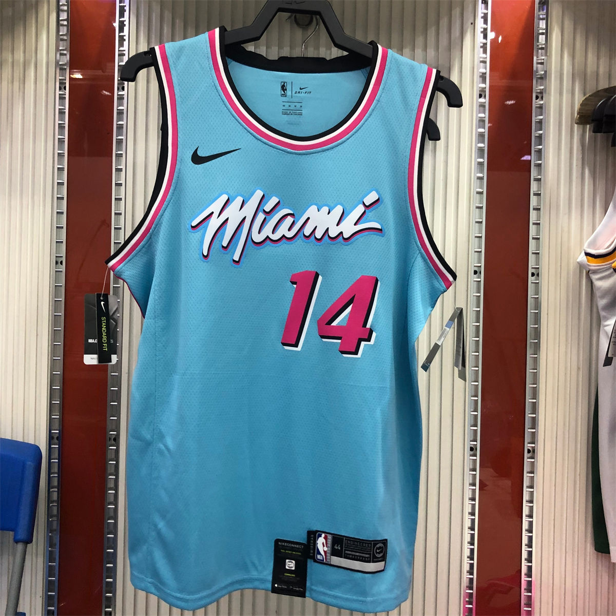 NBA Miami Hearts round neck Light Blue Jersey HERRO#14 S-XXL