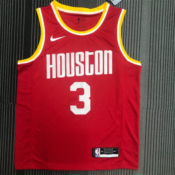 NBA Houston RocketsRound Neck Red Jersey PAUL#3 S-XXL