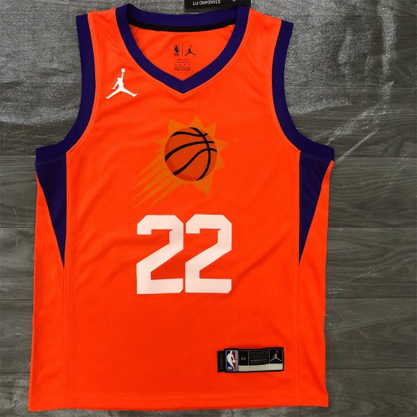 NBA Phoenix Suns V-Neck Orange jersey AYTON#22 S-XXL