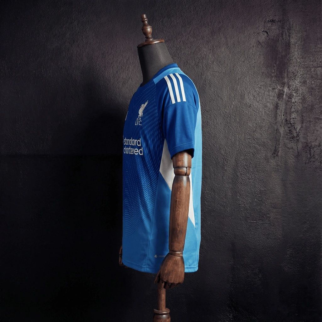 2025/26 Liverpool Goalkeeper Blue Jersey Fan Version