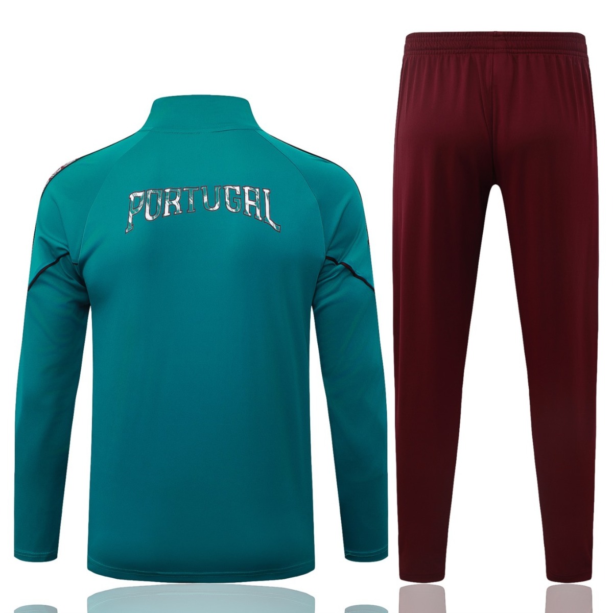 2026 Portugal Green Long-sleeved half-pull training kit