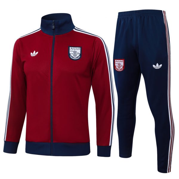 2025/26 Arsenal maroon Jacket Training Suit Set Football Team Shirt Sports Fashion