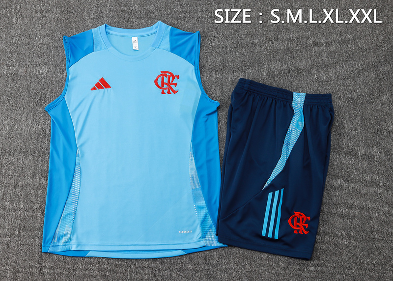 24/25 Flamengo Light blue Training Set Shirt and Shorts