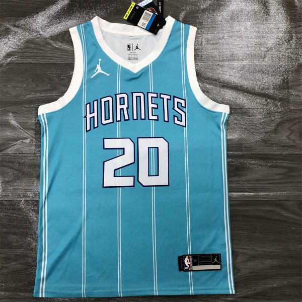 NBA Charlotte Hornets V-Neck Light Blue Jersey HAYWARD#20 S-XXL