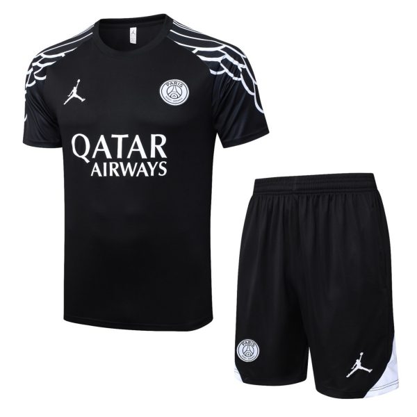2026 PSG Black Training Set Shirt and Shorts