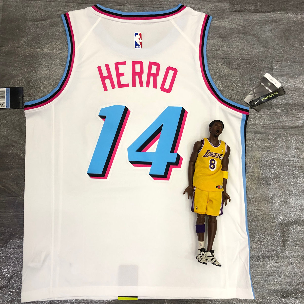NBA Miami Hearts round neck White Jersey HERRO#14 S-XXL