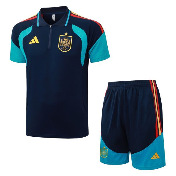 2026 Spain Royal blue Training Set Shirt and Shorts