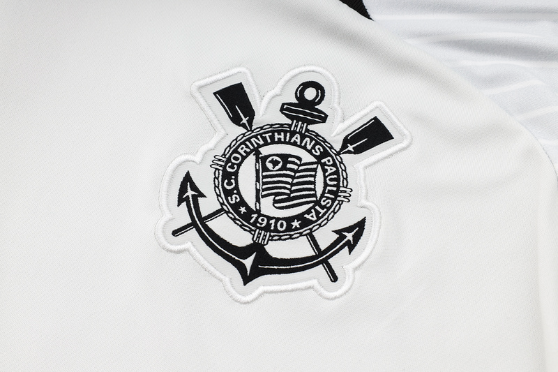 24/25 Corinthians light gray raining Set Shirt and Shorts