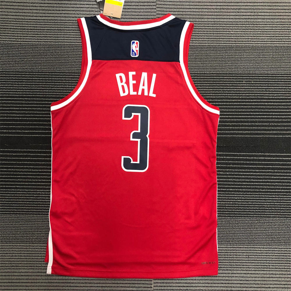 NBA Washington Wizards 75th Anniversary RED BEAL#3 Jersey S-XXL