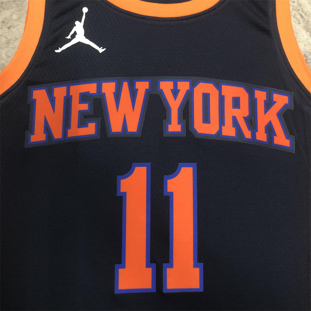 NBA New York Knicks V-Neck JORDAN Edition Black jersey BRUNSON#11 S-XXL