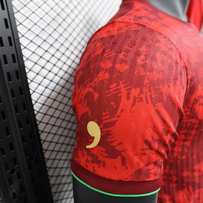 25/26 Portugal Anniversary Edition red jersey Player Version