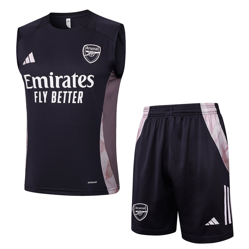 24/25 Arsenal Dark grey Training Set Shirt and Shorts
