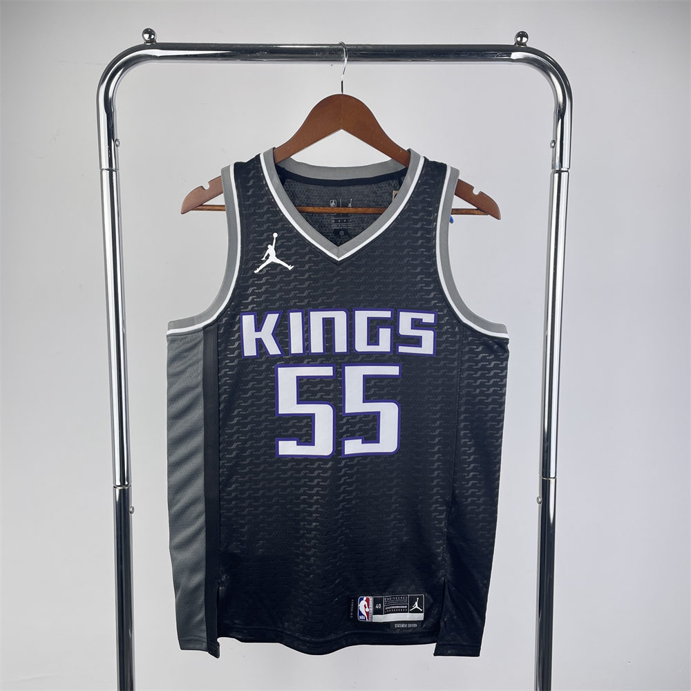 NBA Scaramento Kings V-Neck Black jersey WILLIAMS#55 S-XXL