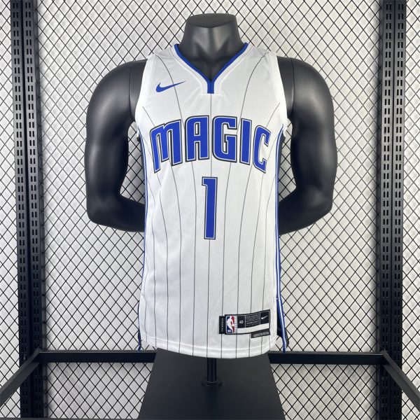 NBA Orlando Magic V-Neck Jersey White McGRADY#1 S-XXL