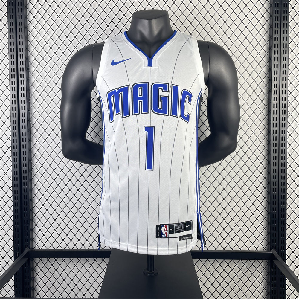 NBA Orlando Magic V-Neck Jersey White McGRADY#1 S-XXL