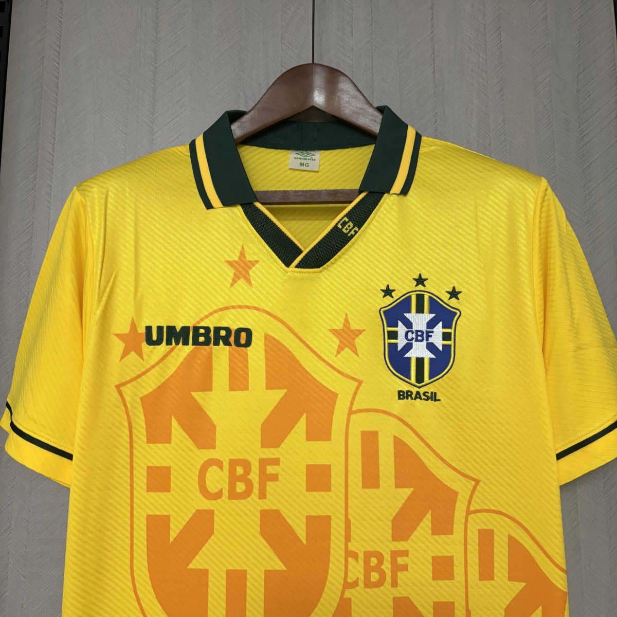 Retro 1993/94 Brazil Home Jersey Fan Version