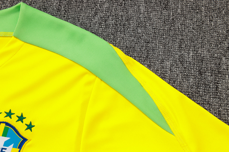 24/25 Brazil Yellow Training Set Shirt and Shorts