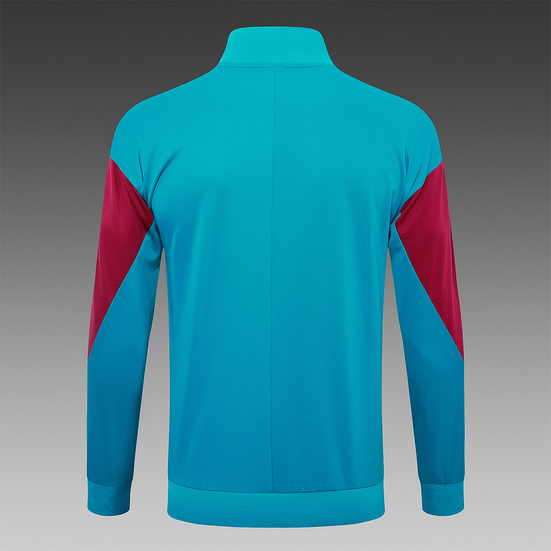 2024/25 Paris Lake blue Jacket Training Suit Set Football Team Shirt Sports Fashion