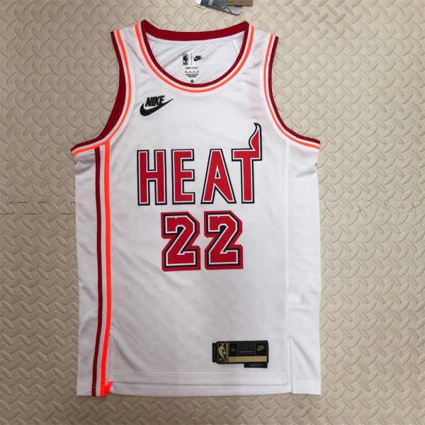 NBA Miami Hearts V-Neck White Jersey BUTLER#22 S-XXL