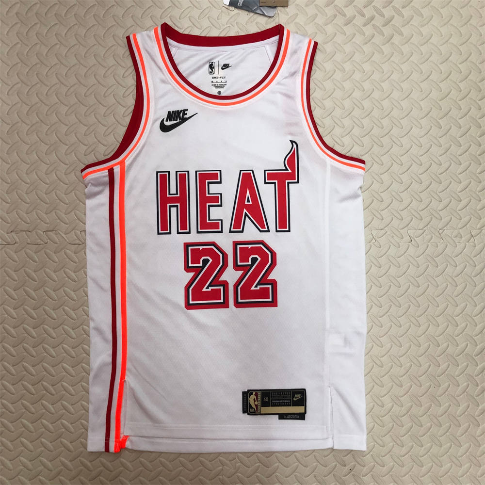NBA Miami Hearts V-Neck White Jersey BUTLER#22 S-XXL