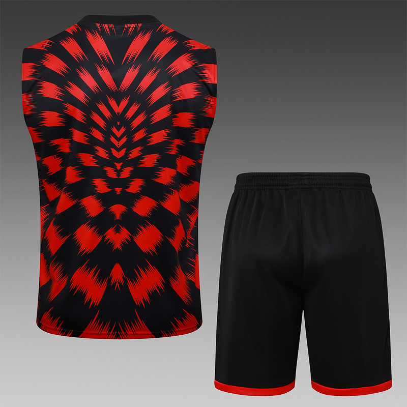 2025/26 Flamengo Red Black Training Set Shirt and Shorts