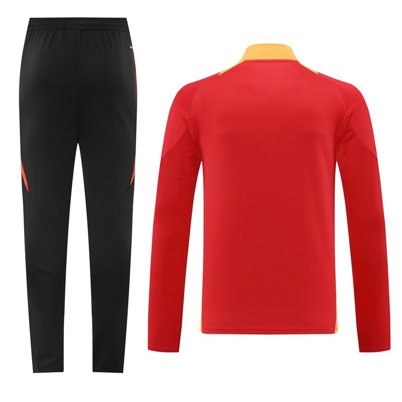 2024 Adidas Red Long-sleeved half-pull training kit Football team kit