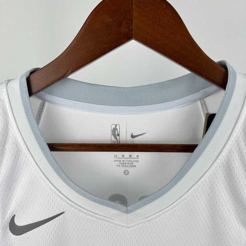 NBA Dallas Mavericks 24/25 City Edition V-Neck White Jersey RUSSELL#5 S-XXL