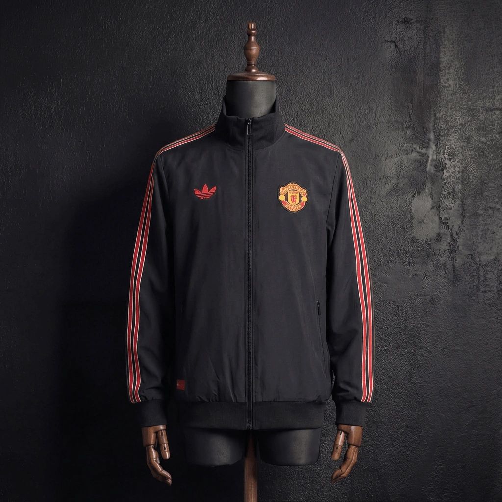 2026 Manchester United Black Windbreaker Sport Unifom
