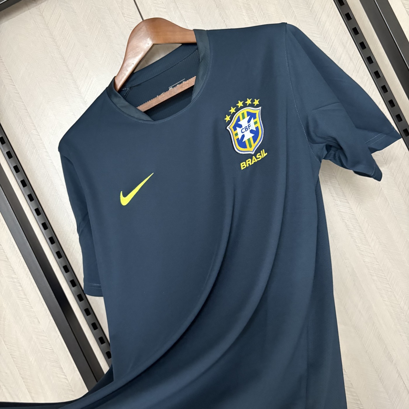 2025 Brazil Dark Blue Training jersey Fan Version