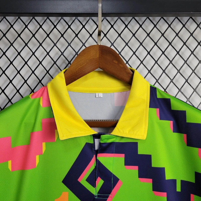 Retro Mexico 1995 Goalkeeper Green jersey Fan Version CAMPOS Number 1